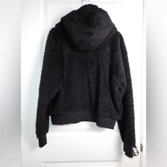 Lululemon Textured Fleece 1/2 Zip Black Size 12 - Picture 10 of 12